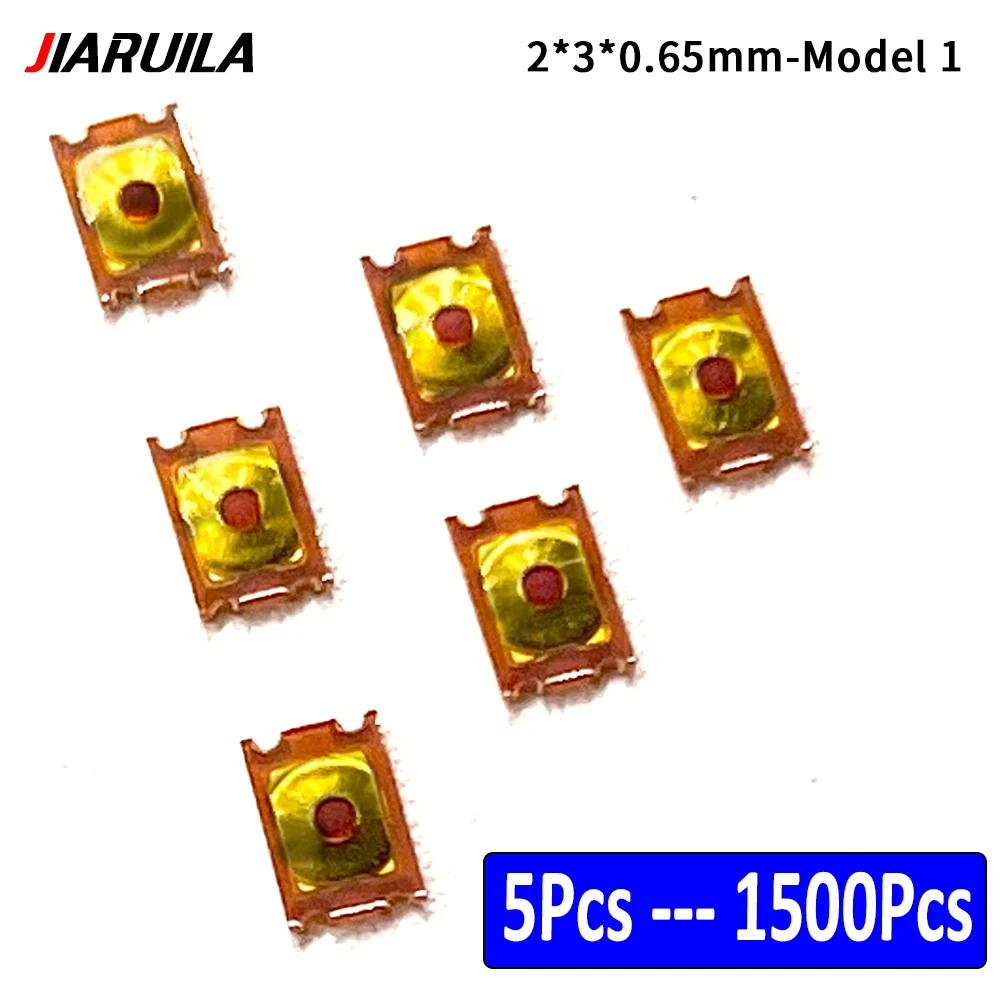 5Pcs -1500Pcs 2x3x0.65 Tactile Push Button Switch Tact 4 Pin Micro Switch SMD For Huawei VIVO For OPPO For Xiaomi Mobile Phone