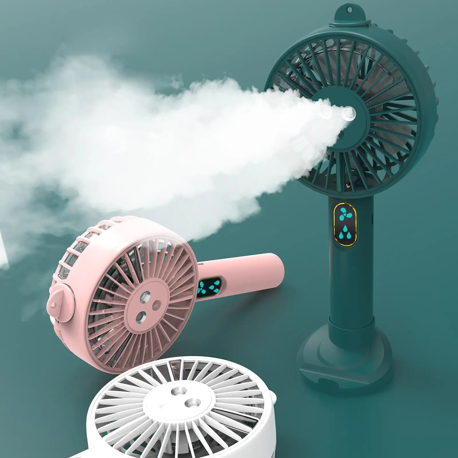 Portable Water Handheld 2000mAh Silent Water Cooler Steamer Humidifier Stroller Cooling Battery Operated image 2