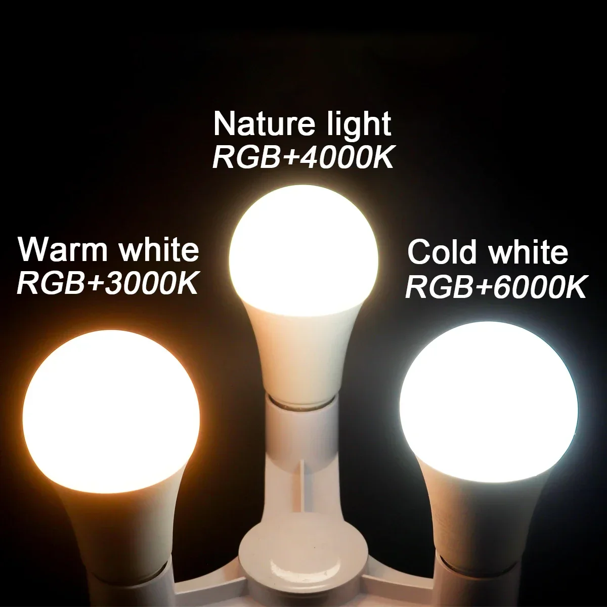 1-10PCS Smart RGBW LED Bulb E27 E14 B22 GU10 Power 6W 10W IR Remote Dimmable Multi-Color Light for Home Party Ambient Lighting - view 5