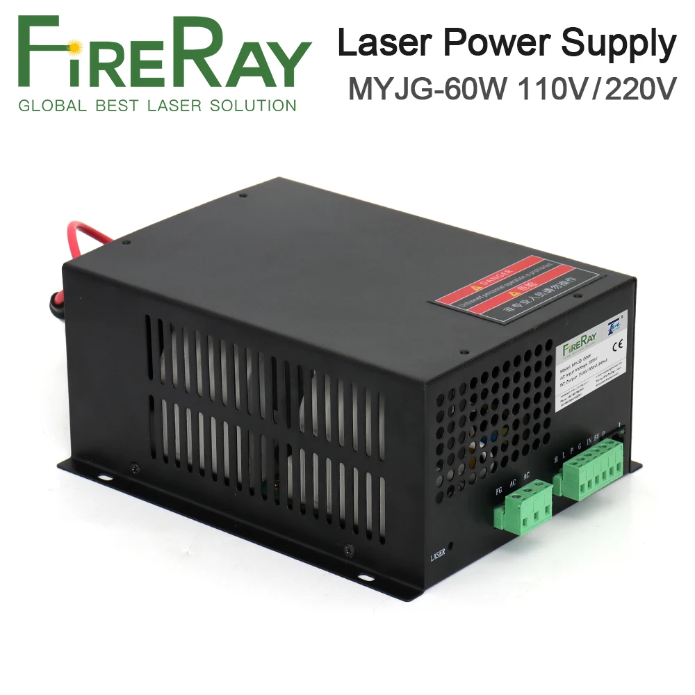 

FireRay MYJG-60W Co2 Laser Power Supply for CO2 Laser Engraving and Cutting Machine