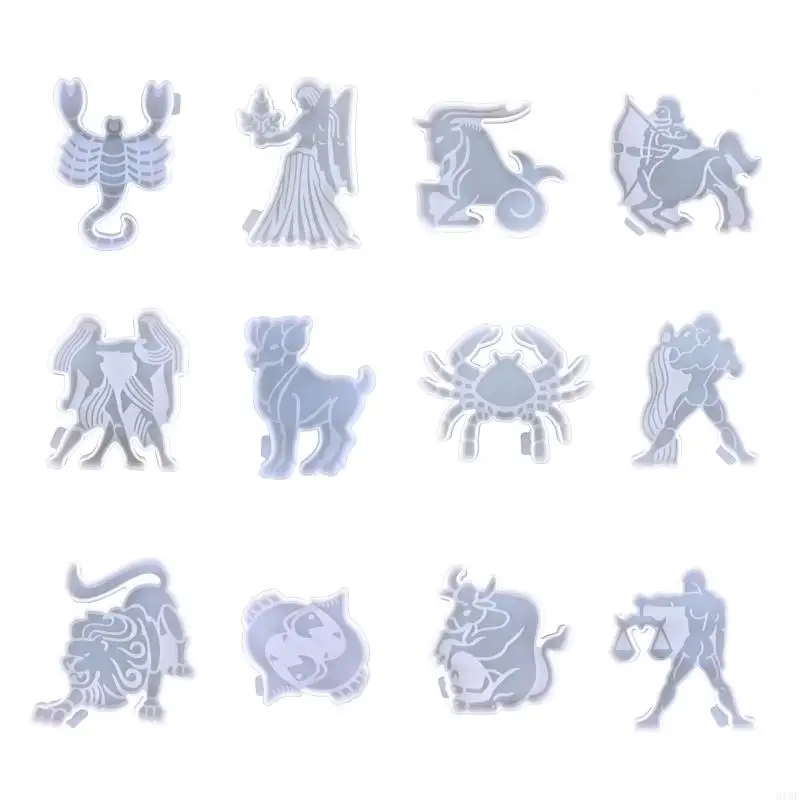 

918F Twelve Silicone Mold Resin Mold for Making Cup Mat