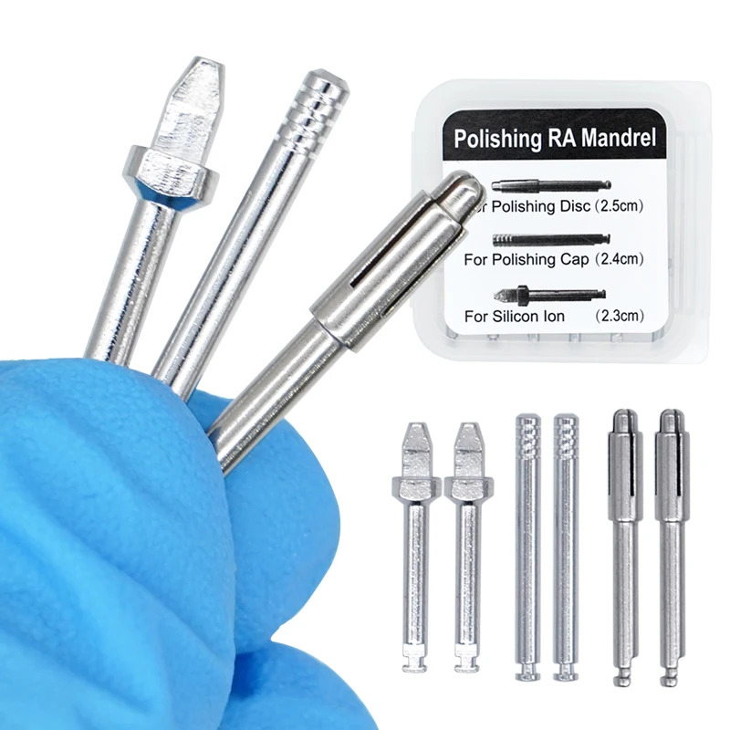 

6Pcs Dental Polishing RA Shank Mandrel Rotary Tool Holding Rod for Polishing Disc Finishing Head Dentistry Material