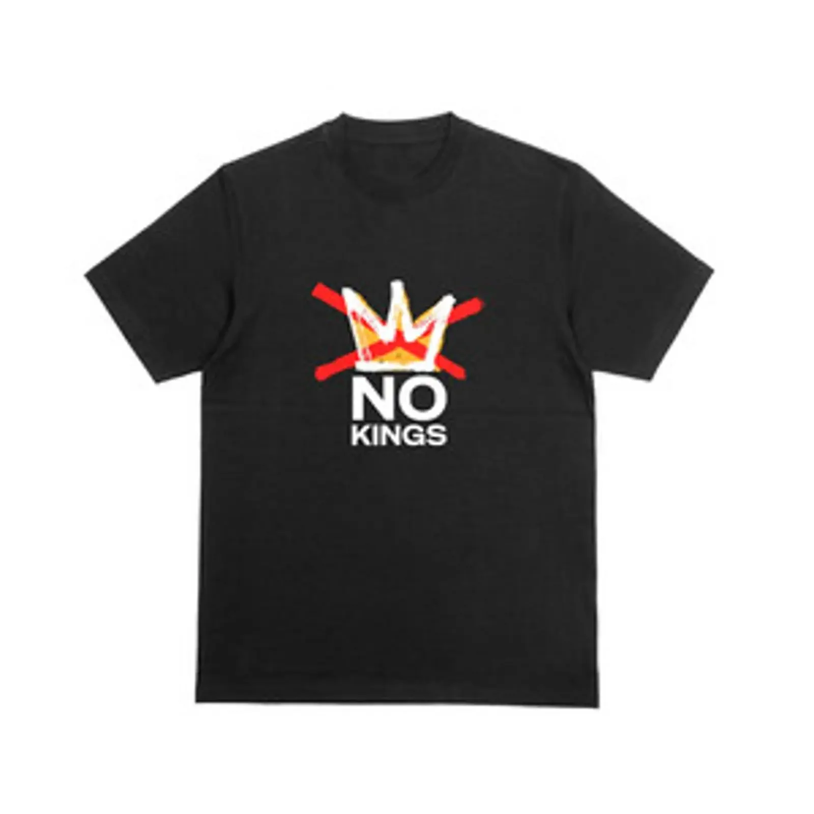 NO KINGS T Shirt Antifaschistisch Protest Top Diktatur Tyrann Politik 196 vintage Washed Soft Breathable graphic Casual Stylish