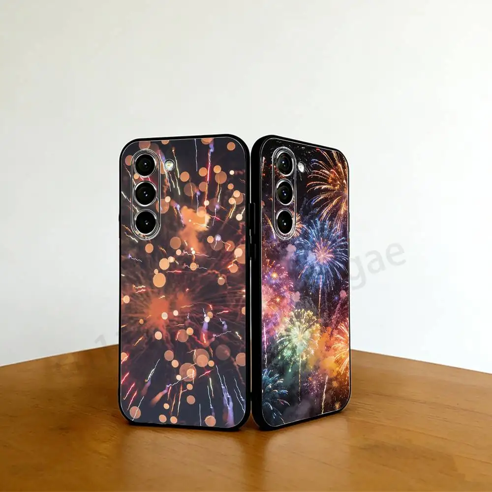 

Beautiful Firework Hanabi Phone Case For Samsung GalaxyA53,51,72,73,31,30,42 Soft Silicone Phone Protective Case