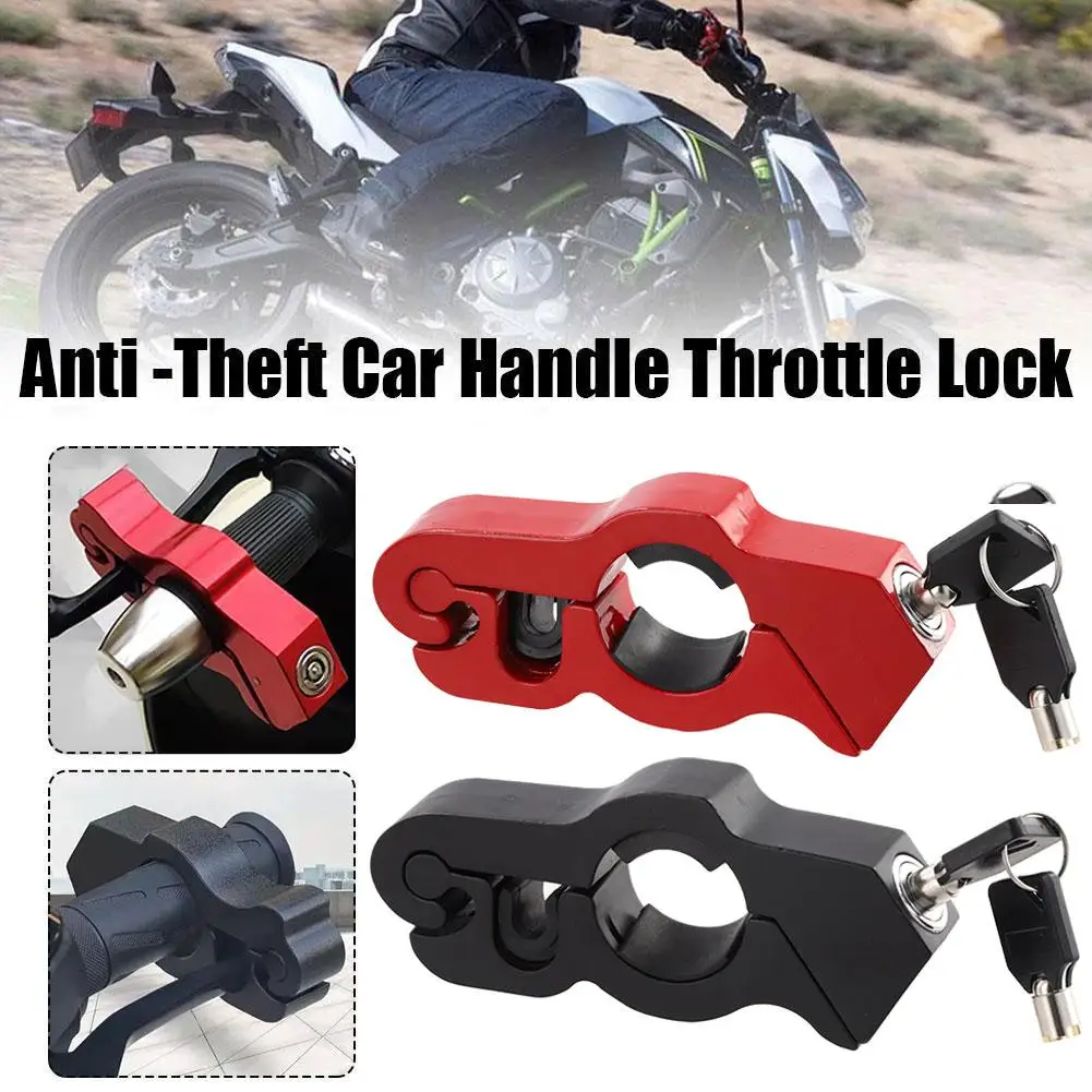 

Motorcycle Handlebar Lock Handlebar Brake Handle Solid Steal Lock Rod Dirt Safe Pull Street Theft Bikes Anti ATV Imitating O5K3