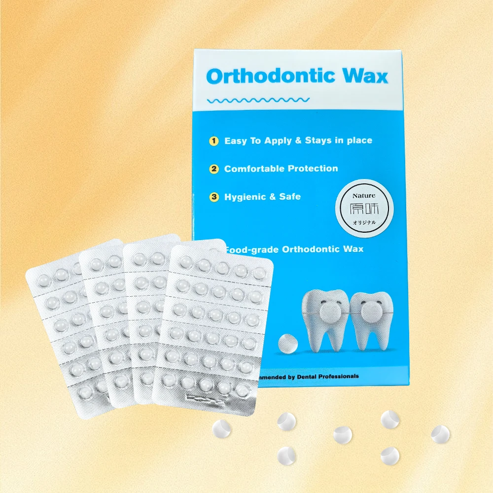 

Orthodontic Wax Anti-grinding Relief Wax for Braces Gum Irritation Fruit Flavour Portable Oral Hygiene Ortho Wax Sticks 60pcs