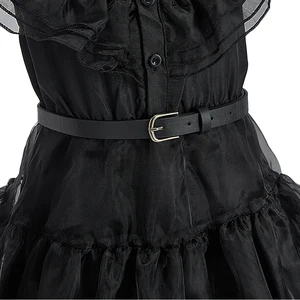 Girl Wednesday Costume Addams Cosplay Black Princess Dress Children PageAnt Dinner Dining Girl Halloween Party Dance 10 Main Sales Dresses Children - №10