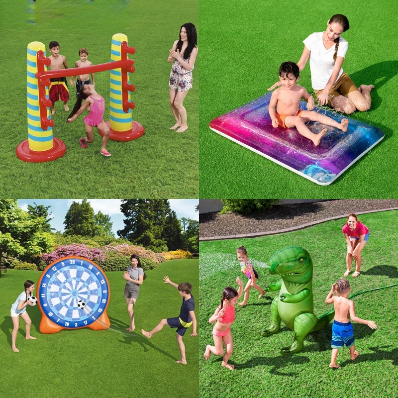 Inflatable toys Childrens exercise, grass splashing, water spraying and inflatable educational toys