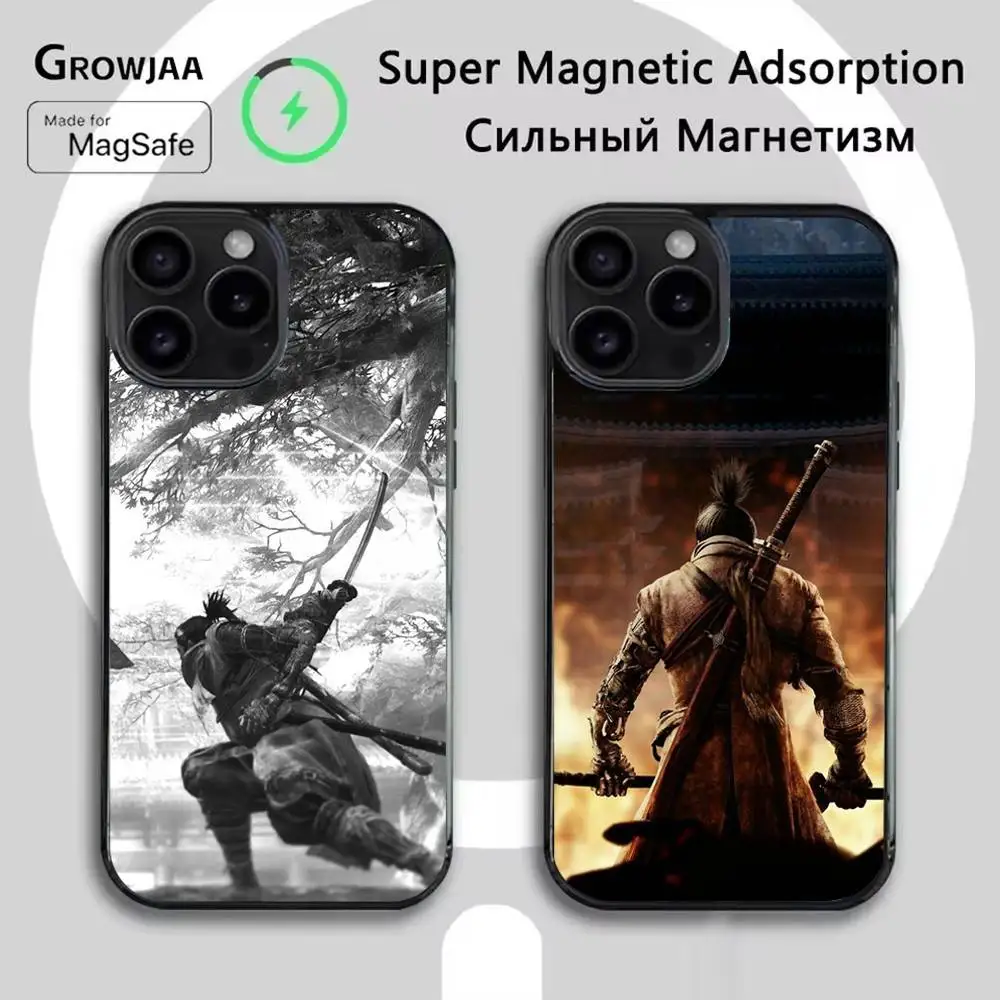 

S-Sekiro Shadows Die Twice Phone Case For iPhone 16e,16,15,14,13,12,11,Plus,Pro,Max,Mini Magsafe Magnetic Wireless Charging
