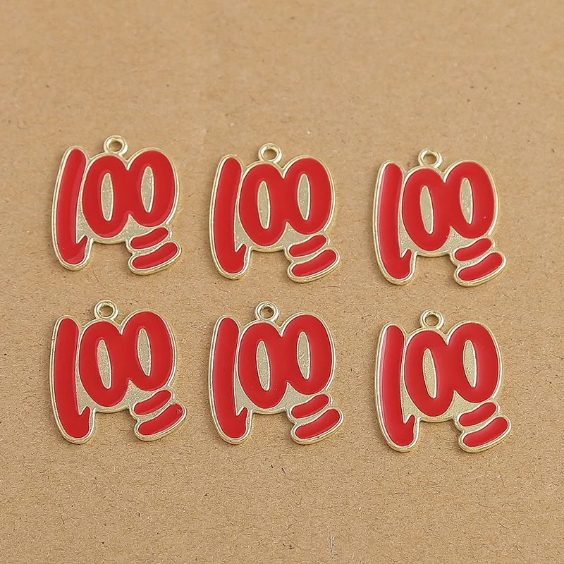 10 Pcs Enamel Pencil Mortarboard Pendants Charms for Jewelry Making Necklace Earrings Bracelet DIY Graduation Accessories