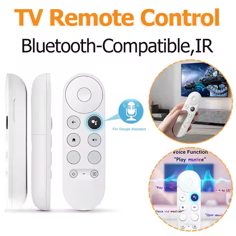 G9N9N Set-Top Box Remote Control Replacement Universal Remote Control Remote Controller for Google TV Chromecast 4K Snow