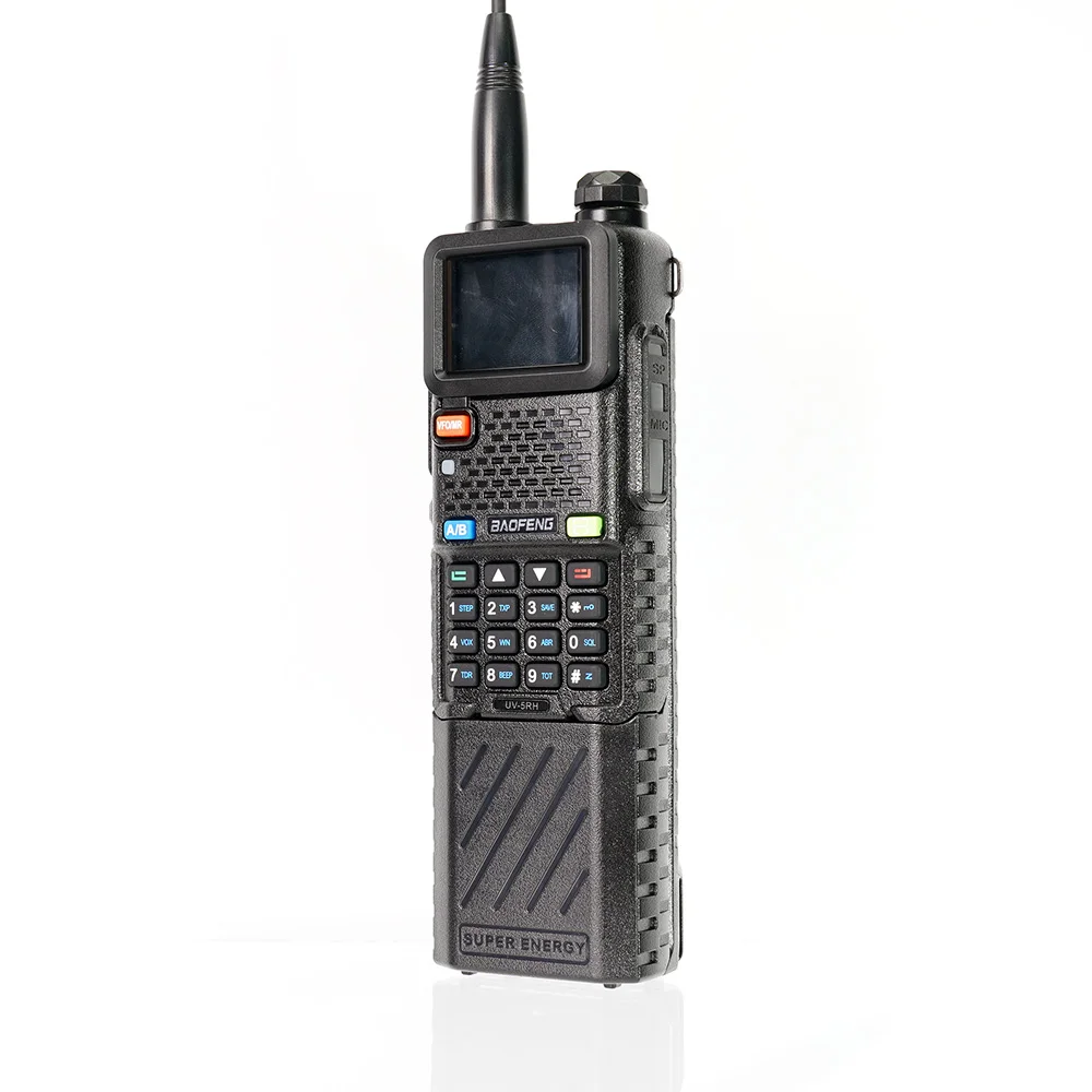 BAOFENG UV-5RH krótkofalówka z ulepszona bateria 6800mAh BF-UV5RH dwukierunkowe radia 10W 999CH bezprzewodowa częstotliwość kopiowania FM Radio 5RH