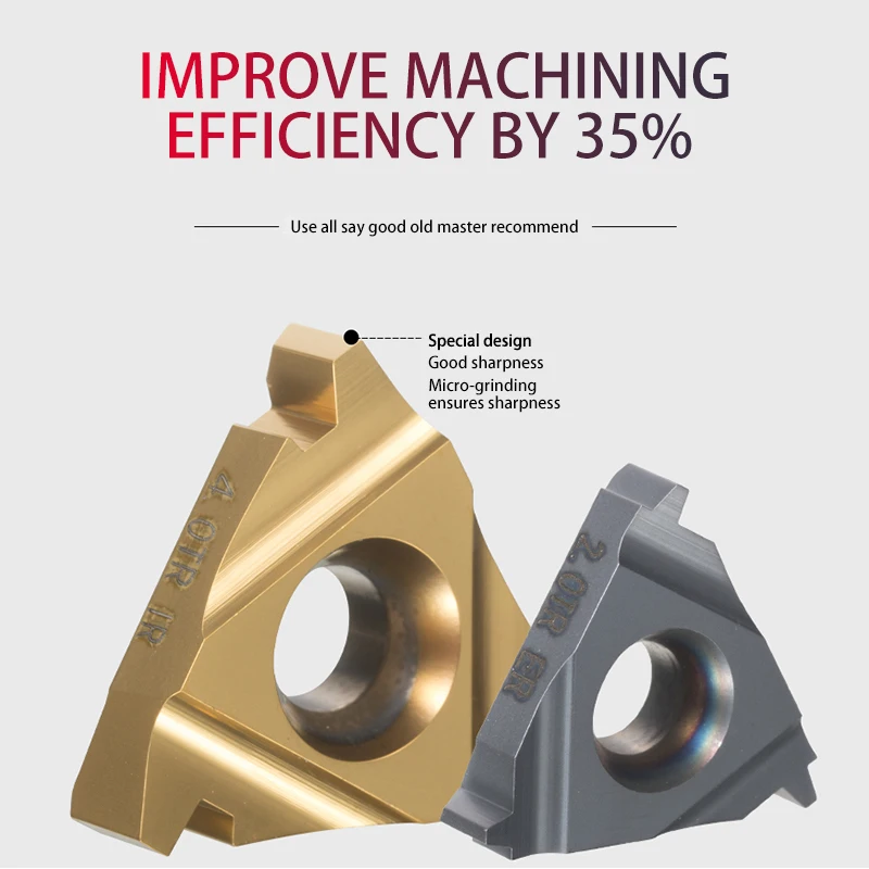 KaKarot T Typ Gewinde Einsatz 16IR/22IR 1,5 TR 2TR 3TR 4TR 5TR 6TR Hartmetall Gewinde Tnsert Trapez Gewinde SNR CNC Drehmaschine Stahl
