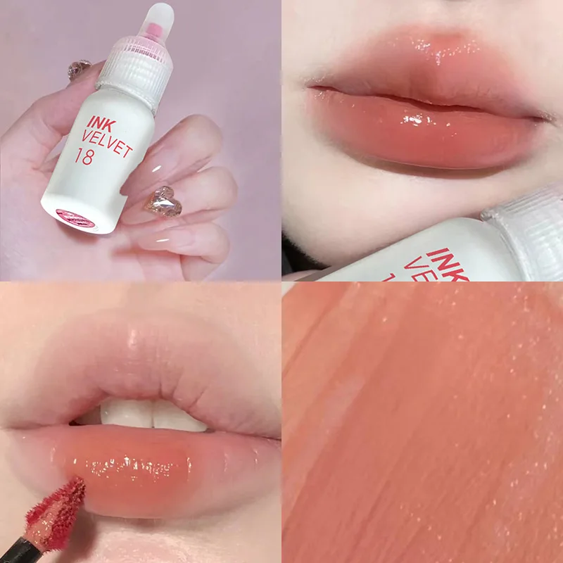 Milk Bottle Watery Lip Gloss Glass Jelly Finish Milk Tea Natural Look for Student Affordable Chinese Lip Gloss