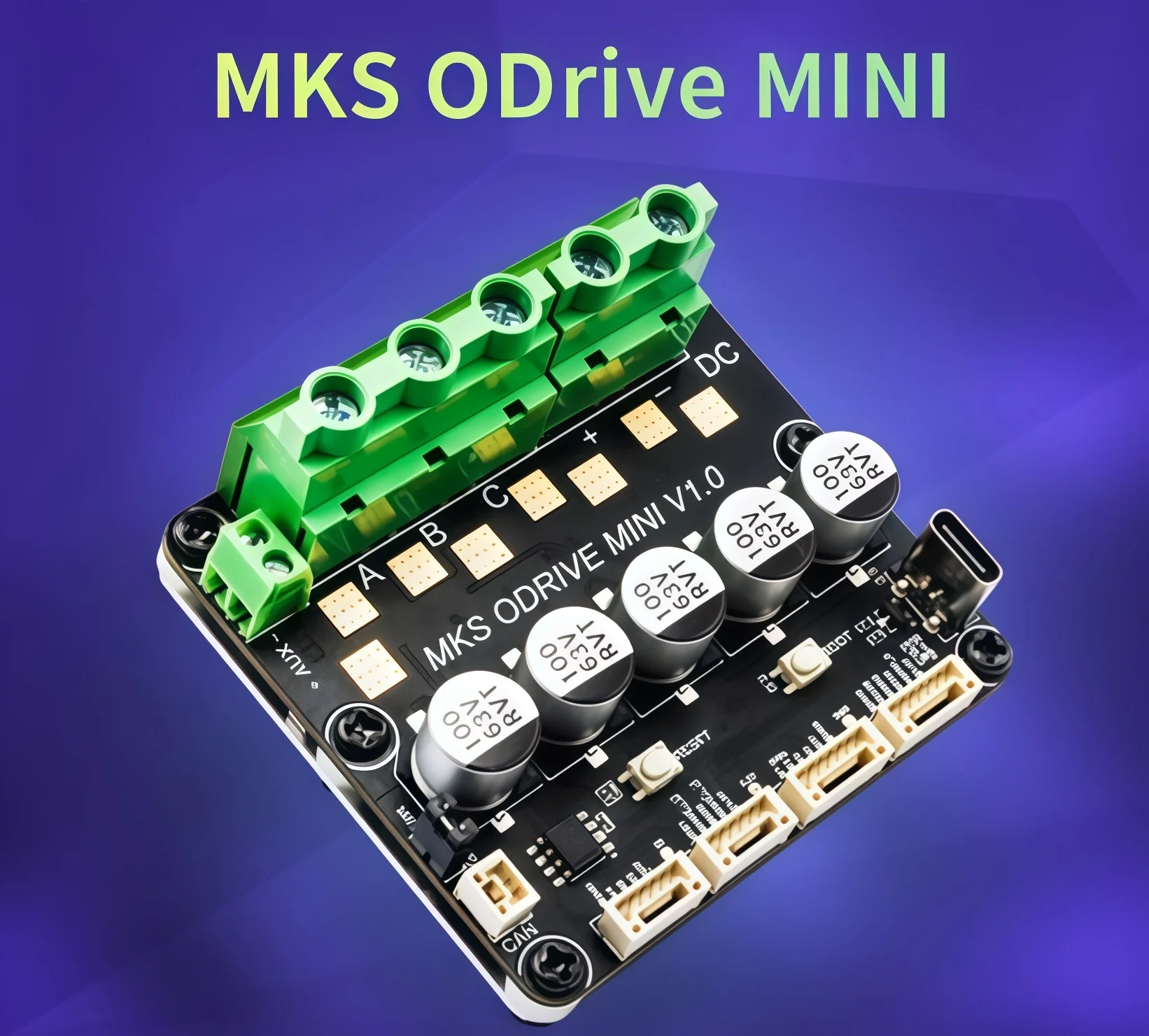 

Высокоточный одноканальный энкодер Makerbase ODrive на базе ODrive3.6 со встроенным энкодером AS5047P.