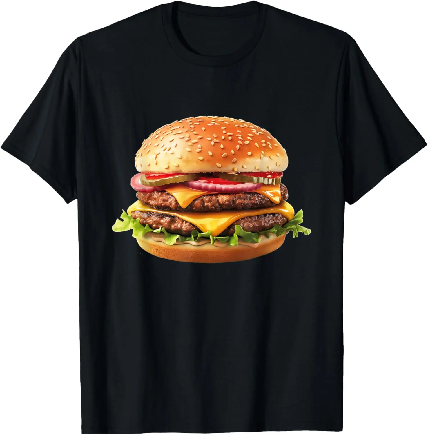 Hamburger Cheese BBQ Lovers T-Shirt