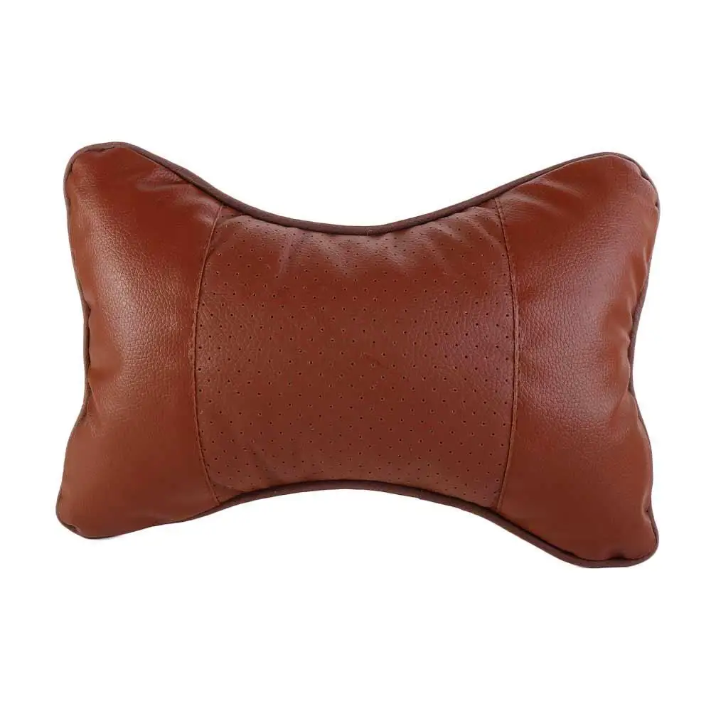 

PU Leather PU Leather Car Neck Pillows Comfortable Breathable Auto Seat Head Neck Rest Cushion Easy Install