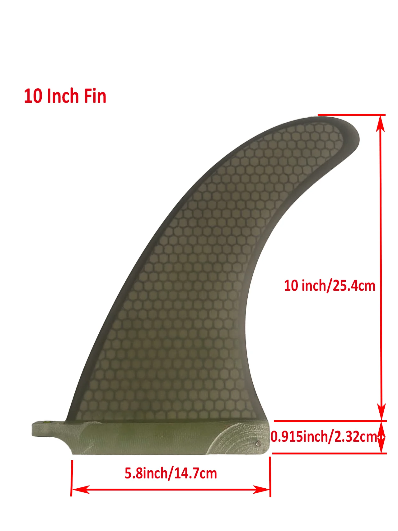 7/8/9/10 Zoll Surf Fin Honeycomb Fiberglas SUP Board Fin Für Surfbrett Longboard Surfen Wasser Sport Zubehör – Detail 6