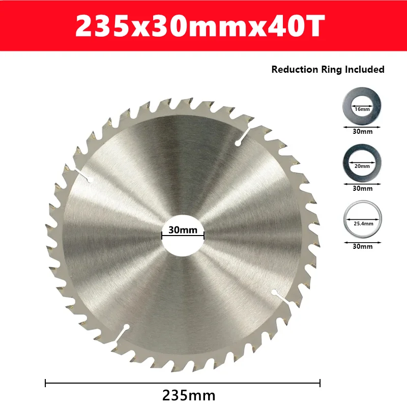 1pcs TCT houtbewerking zaagblad conventionele tandvorm 110/115/136/160/165/185/210/250/305mm houtbewerking zaagblad snijgereedschap