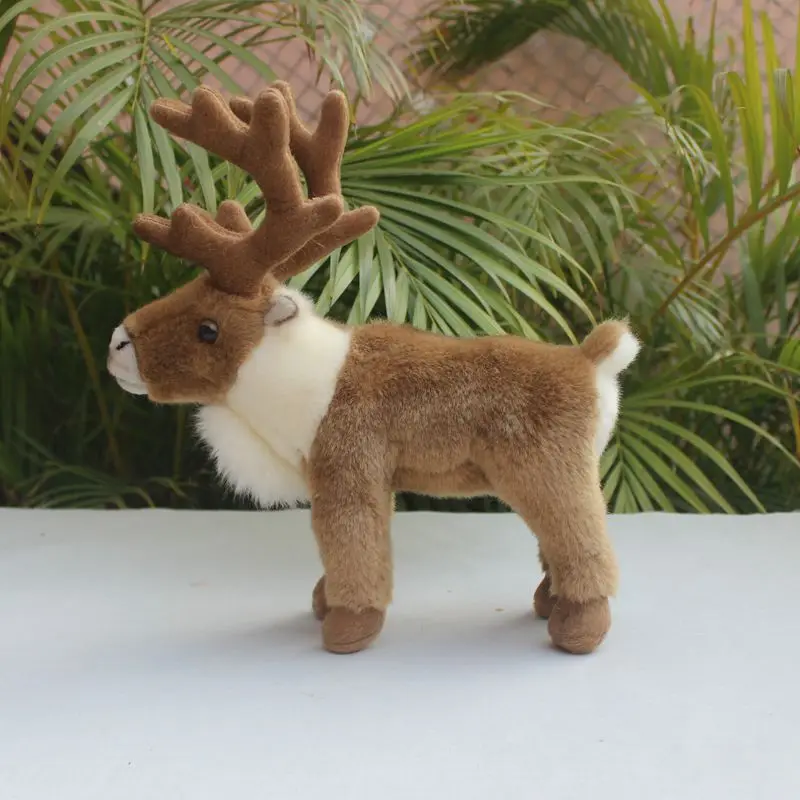 リアルなぬいぐるみ,トナカイ,ぬいぐるみ,ギフト - AliExpress 26