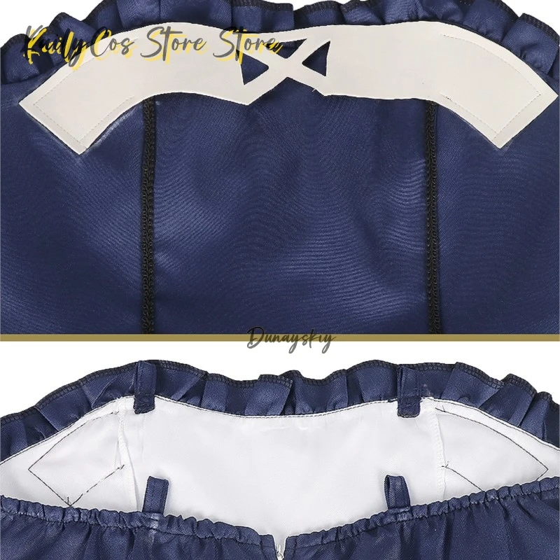 جيوب الصيف هيسامي يا فستان أزرق تأثيري حلي أنيمي شخصية الحياة الثانية الزي مجموعة هالوين لعب الأدوار disfraz adulto #6