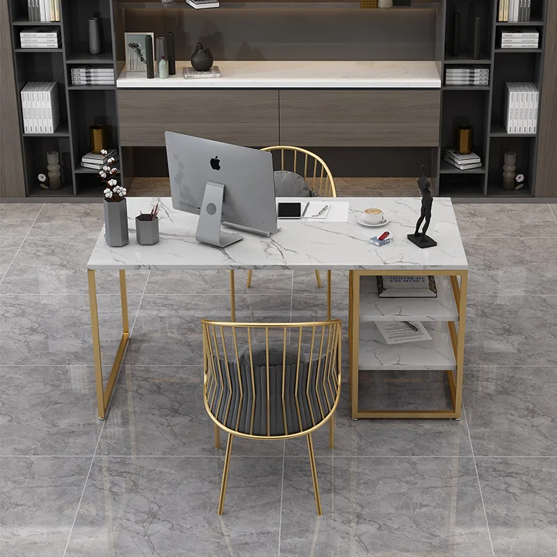 Thuisstudie desktop eenvoudige designer kantoor baas tafel bureau, computer bureau