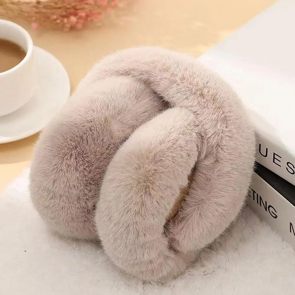 Solid Soft Plush Ear Keep Warmer Winter Earmuffs for Women Men Fashion Outdoor Earflap Protection Ear-Muffs Ear Cover