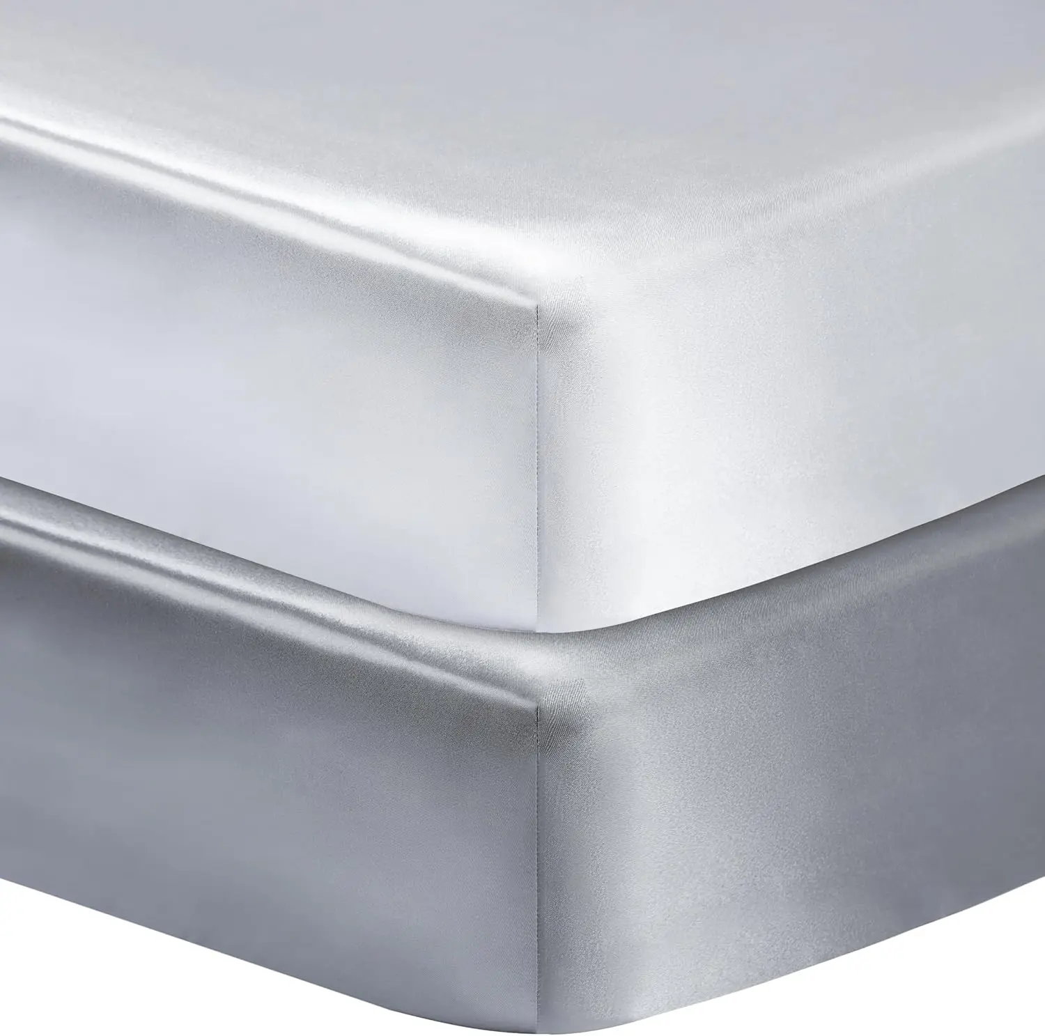 

2 Pa Silk Crib Sheets For Baby With Sensitive Hair Satin Baby Mattr Sheet Boys And Girls Uni 52’’X28’’X8’’ Fitted