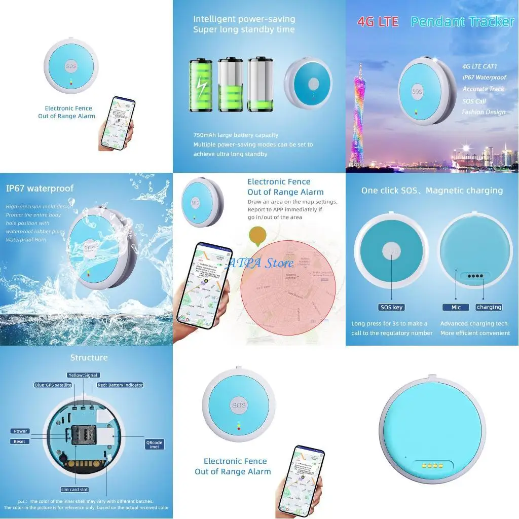 

U13C Anti-Lost Theft Intelligent Device Alarm GPS/AGPS/WIFI/4G 1/GSM Pets