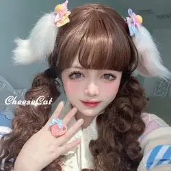 Handmade Simulation Animal Ears Plush Lop Eared Rabbit Puppy Dog Ears Cute Headwear Headband