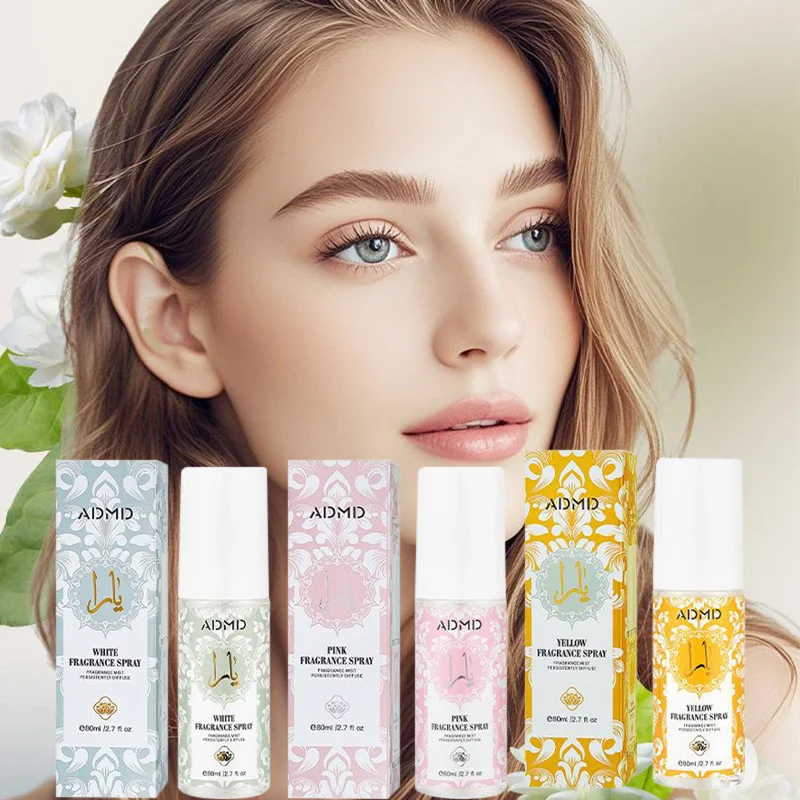 Brand Floral Scent Lady Eau De Toilette Natural Fresh Jasmine Scent Lasting New Luxury 80ml Date Charming Hair Clothe Body Spray