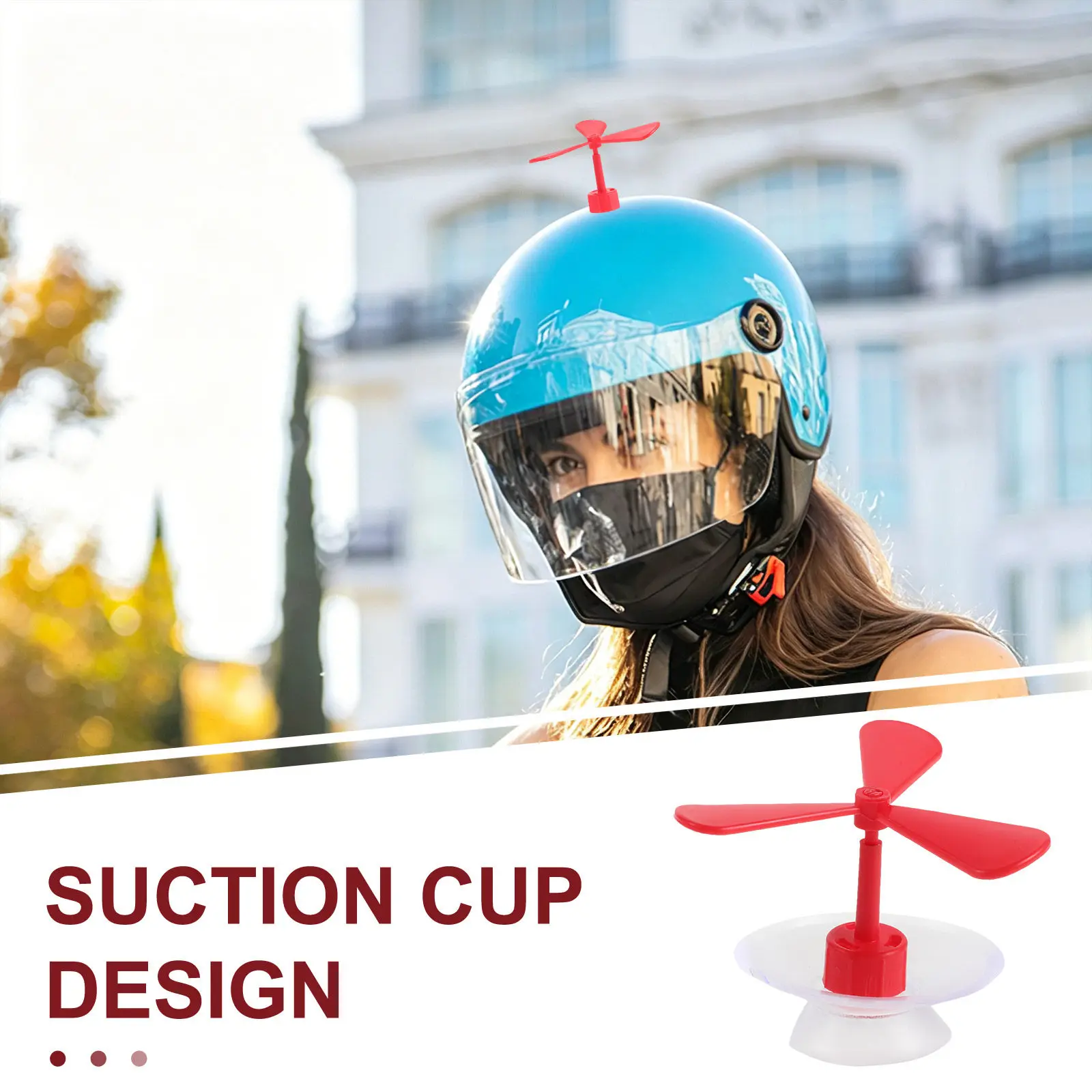 10Pcs Dragonfly Decoration Suction Cup Propeller Novelty Topper for Bicycle Scooter Motorbike Funny Accessory