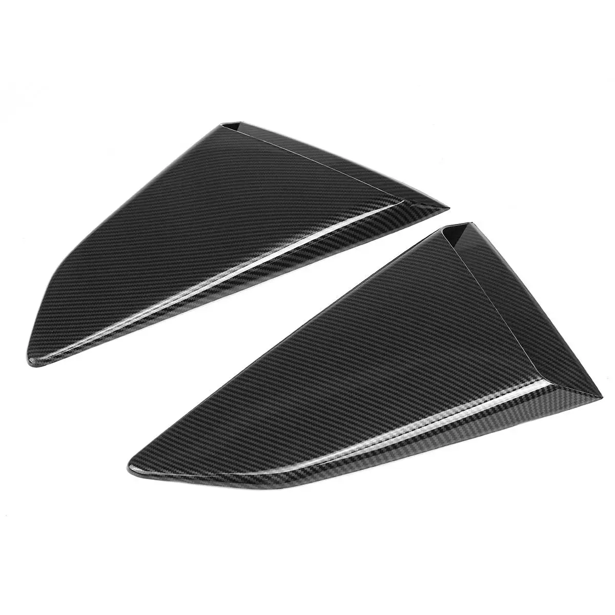 A Pair Car Rear Side Window 1/4 Quarter Louver Scoops Deflector Cover Vents Trim For Chevy For Camaro ZL1 2016 2017 2018 2019