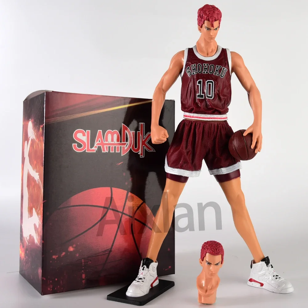 Aixlan SLAM DUNK Figure Sakuragi Hanamichi 30cm Haruko Akagi PVC Action Figure Amine Thanksgiving Gift Collectible Figurine