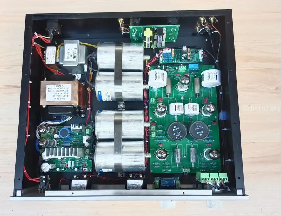 تجميعها الرجوع إلى CAT-SL1 HIFI أنبوب preamplifier VU متر التوازن أنبوب preamp 6Z4(6X4)* 2 ECC82 * 2 ، ECC83 * 2