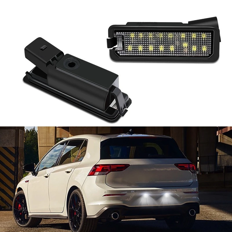 ل VW GTi Golf 4 5 6 7 MK4 MK5 MK6 MK7 باسات B7 CC EOS شيروكو بيتل 2 قطعة أضواء لوحة ترخيص رقم LED مع Canbus