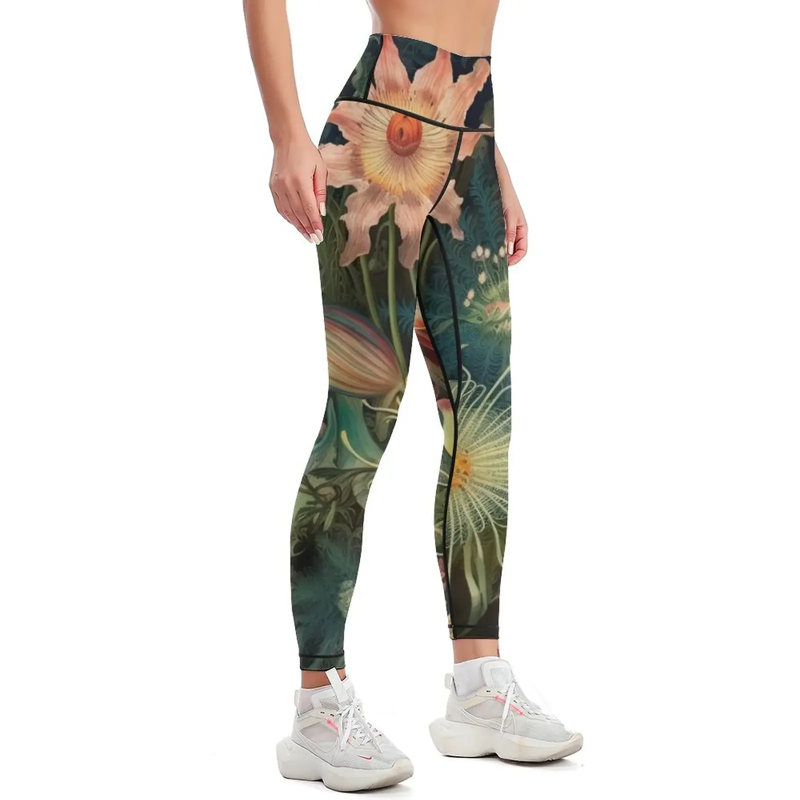 A.I. Gardens :: Sampling Masters :: Ernst Haeckel + James McNeill Whistler Leggings joggers for sportswear gym Womens Leggings