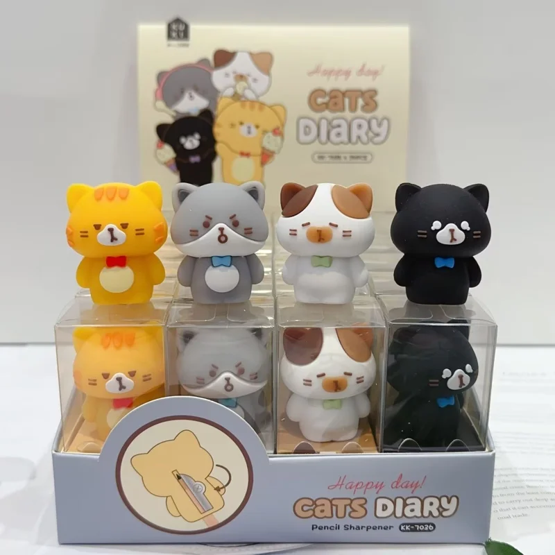 24-piezas-lote-sacapuntas-de-gato-kawaii-cortador-mecanico-manual-regalo-de-papeleria-utiles-escolares