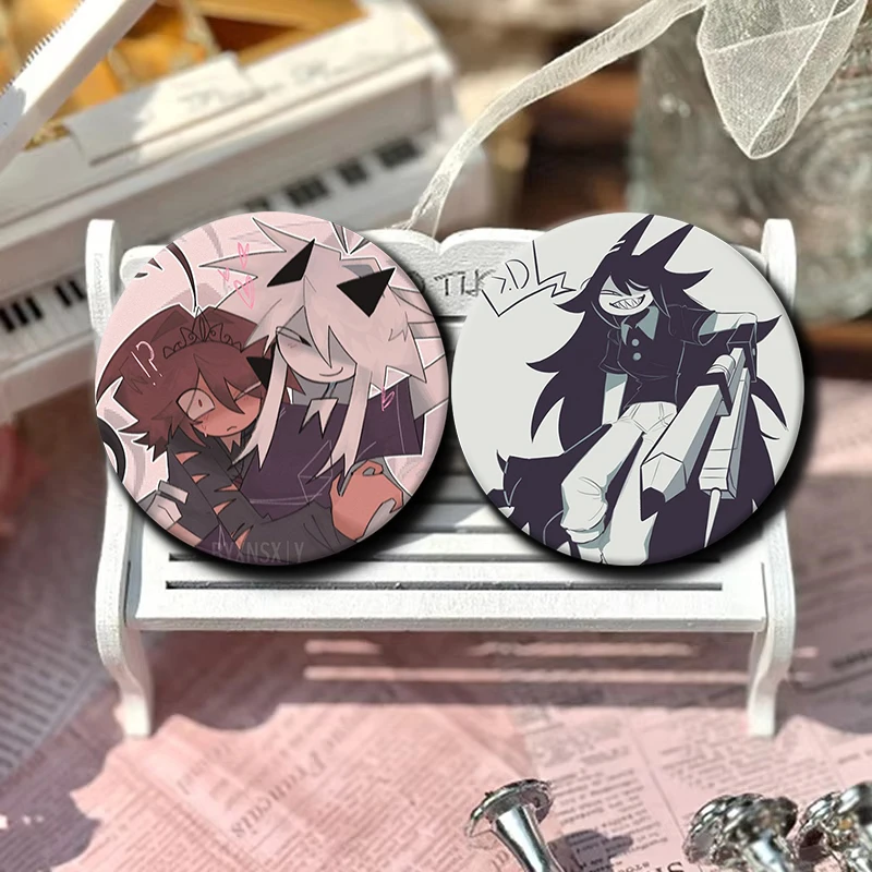 58mm Cartoon Character Claire Engel Soft Button Pin Badge Anime FPE Brooch Creative Badge