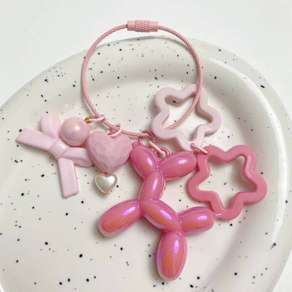 50pcs 20*34mm Solid Bow Acrylic Loose Beads DIY Jewelry Accessories For Bag Phone Key Chain Bracelet Necklace Pendant Making