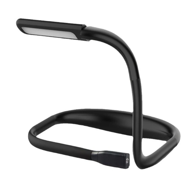 led reading light neck usb charging night  dormitory eye protection small desk light bright enough folding study