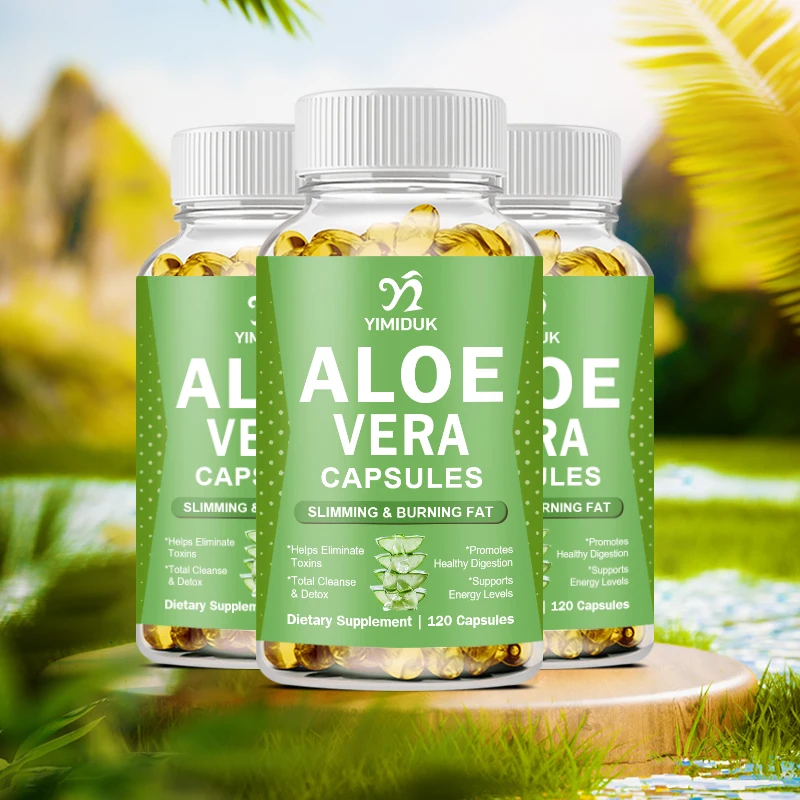 

Aloe Vera Capsules-Fat Fast Slimming Detox Capsules Beauty Health Weight Lose Products Cellulite Diet for Men & Women