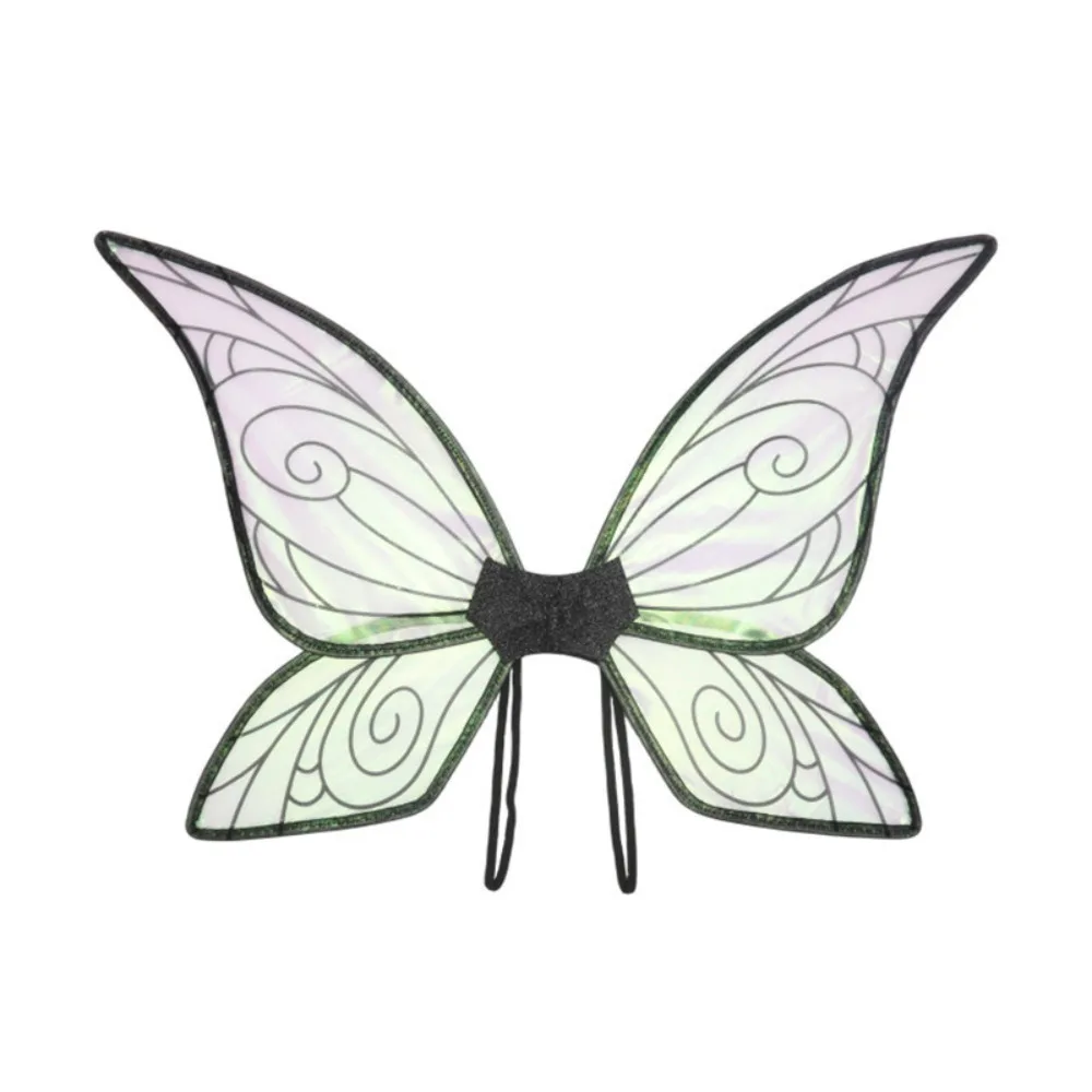 

Блестящие градиентные крылья принцессы бабочки из органзы, эластичные ремни, крылья эльфа, красочные крылья феи ручной работы, бабочки