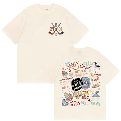 Shane Hollander ‌   24 Ilya Rozanov 81 camisetas película de renovación calentada Vintage camiseta gráfica hombres mujeres de gran tamaño 100% camisetas de algodón