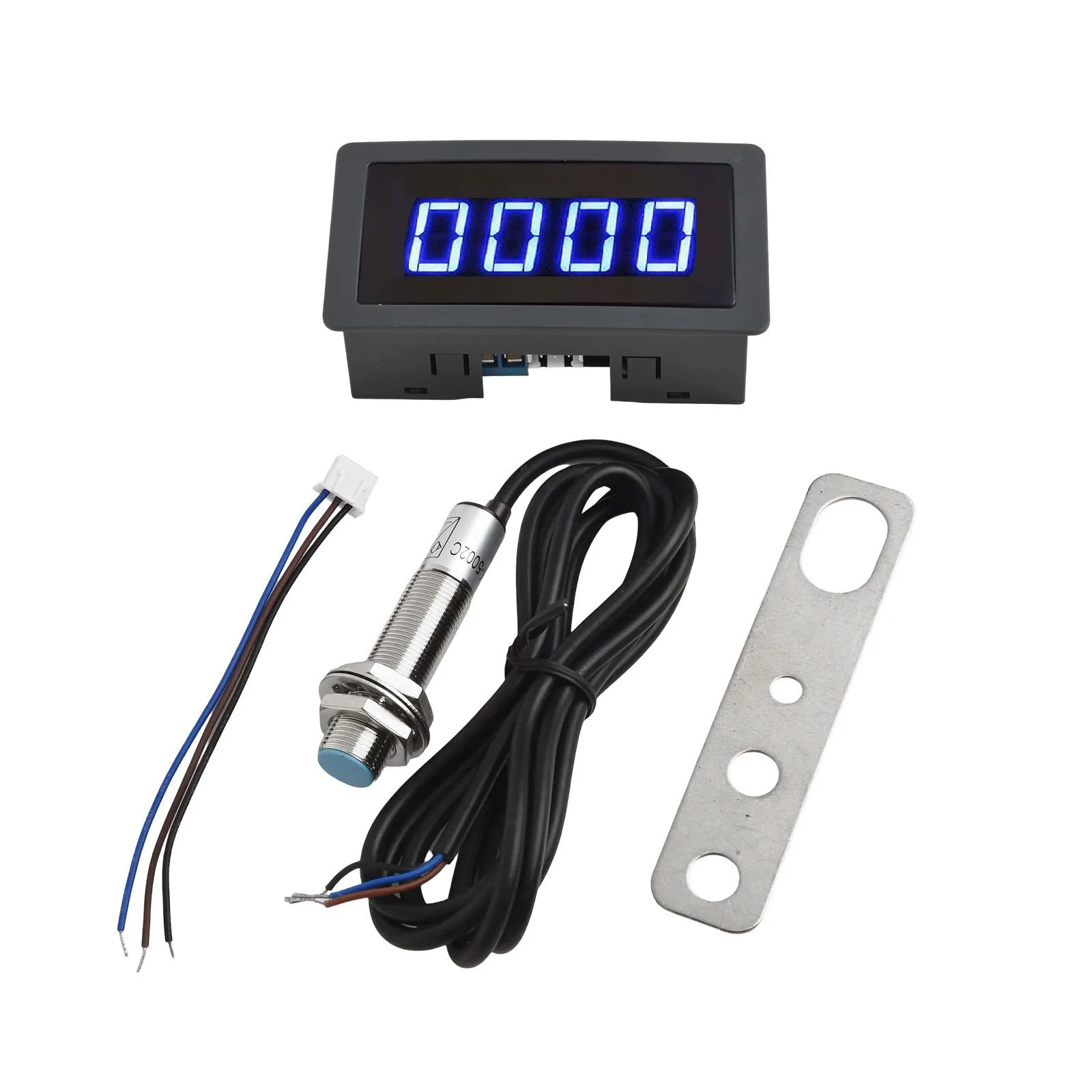 For Industrial Applications 79 42 25mm AC110-230V Tachometer Velocity Measurement Hall Proximity Switch 4-bit LED Display