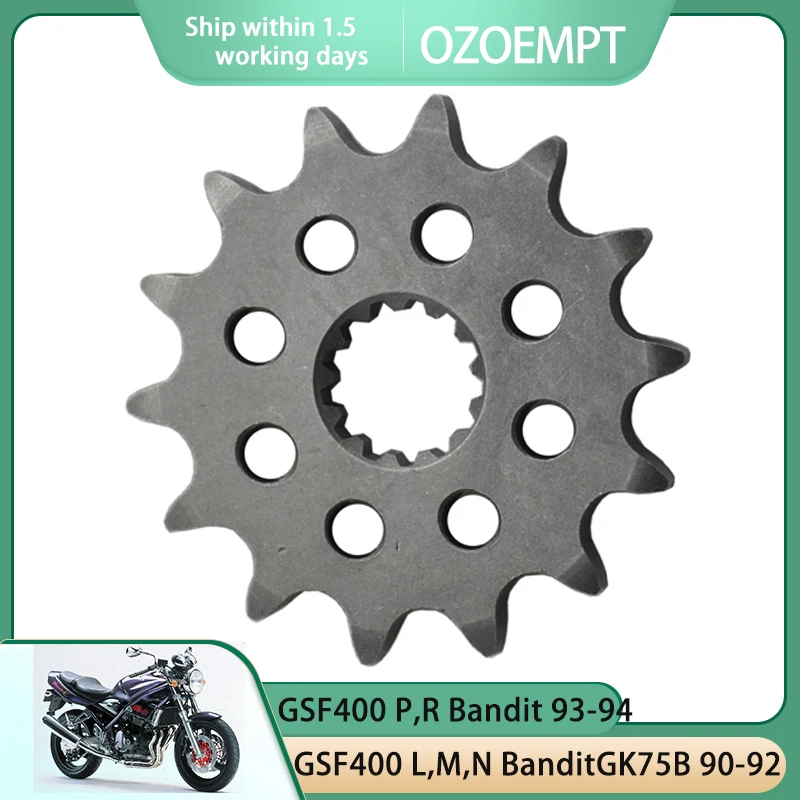 

Передняя Звездочка мотоцикла OZOEMPT 525-14T, подходит для GSF400 L,M,N BanditGK75B P,R Bandit GSX400 F-J,K,AK,LGK74A Impulse segk79a