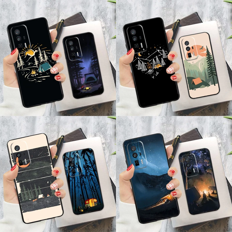 Nature Camping Art Case For Xiaomi 13T 14T Pro 12T 11T 13 14 Ultra POCO X6 Pro M6 X3 X5 M5s F3 F5 F6 Cover