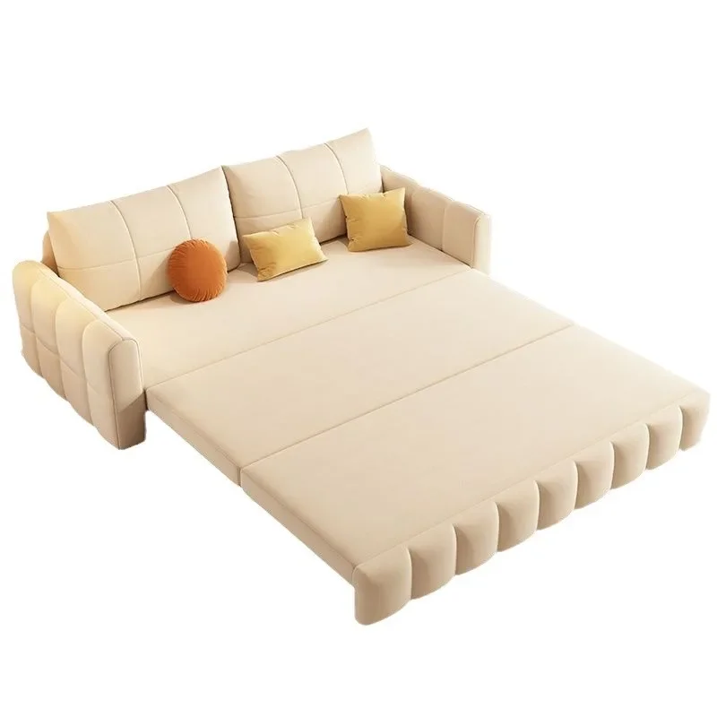 

Cream wind folding sofa bed household bedroom