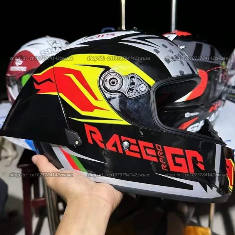 Casque de moto intégral Race-R Pro GP, casque de test d'hiver, course de motocross, casque d'équitation de moto, puzzles de moto