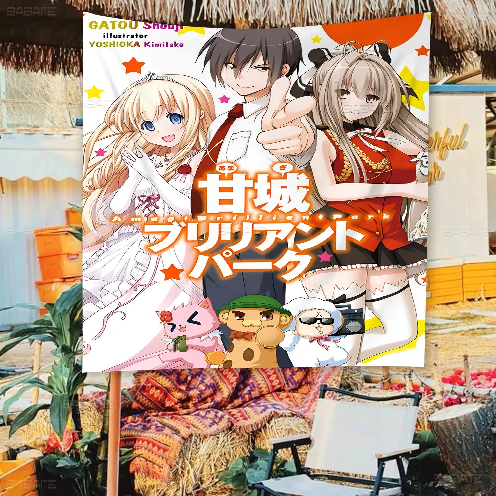 Anime Amagi Brilliant Park Banner INS Style Outdoor Party Decoration Atmosphere Flag